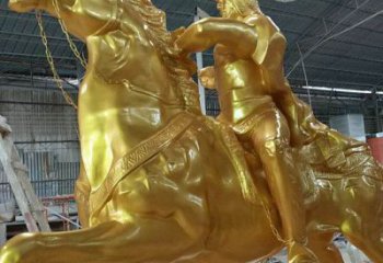 部隊武士雕塑 景觀美陳古代雕塑 噴漆人物雕塑