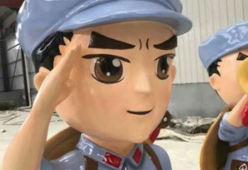 園林紅軍雕塑 大型革命雕塑 中式抗戰雕