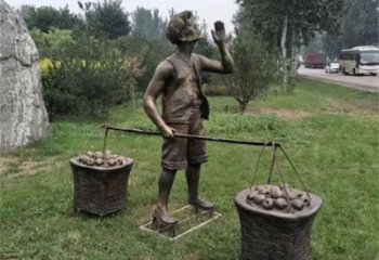 園林小販雕塑 風景區(qū)民俗雕塑 廣場小品