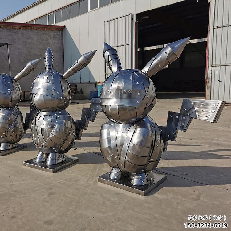 街道機(jī)器人雕塑廠(chǎng)家 現(xiàn)代景觀動(dòng)漫雕塑 彩繪卡通雕塑