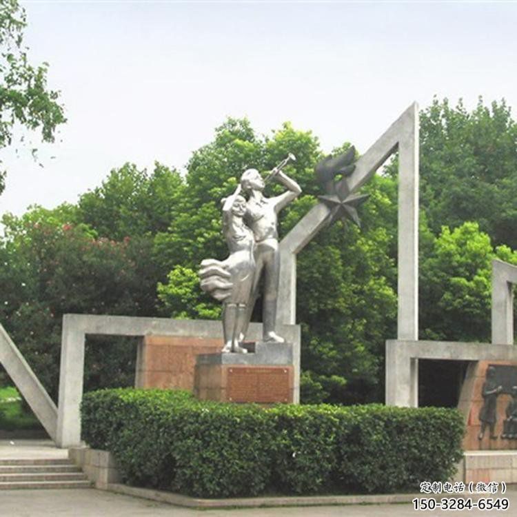 門口少先隊員雕塑 售樓處學(xué)生雕塑 彩繪小品