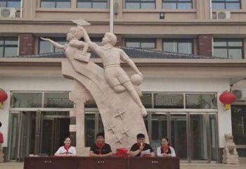 廣場少先隊員雕塑 公園學生雕塑 抽象擺件