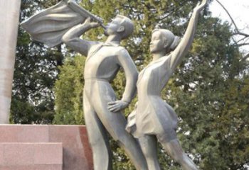 售樓處少先隊員雕塑 商業街雕塑 學生擺件