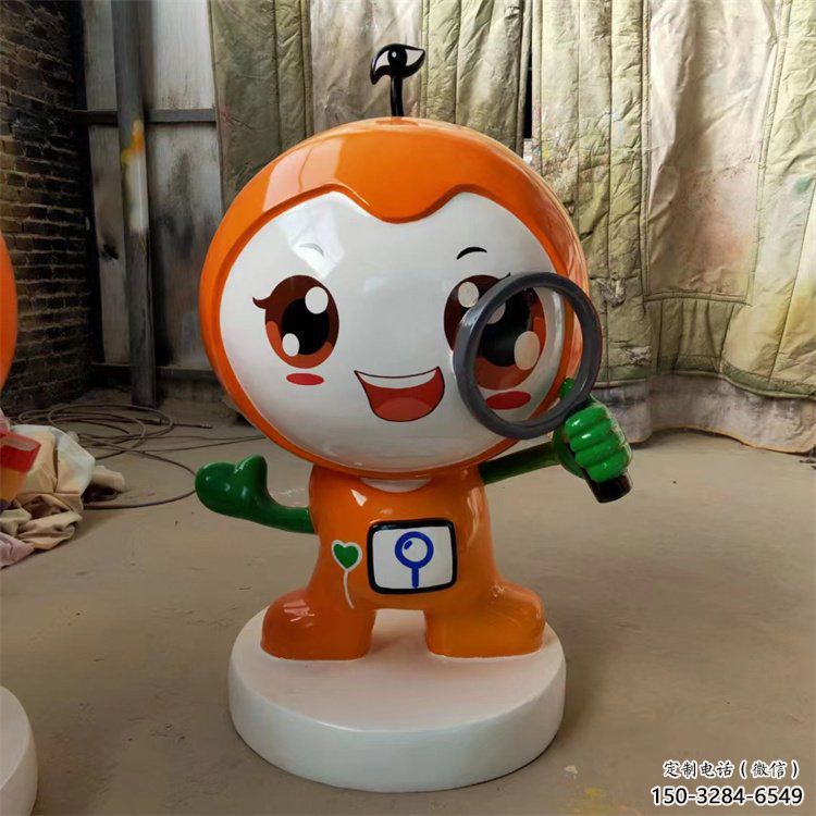 彩繪玩偶雕塑 卡通雕塑 步行街擺件