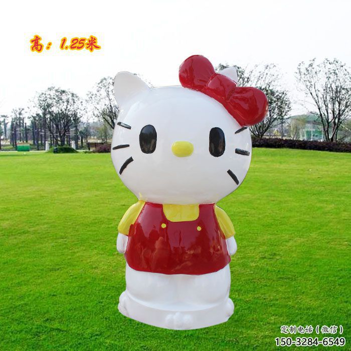 城市機器貓雕塑 風景區(qū)彩繪雕塑 抽象擺件