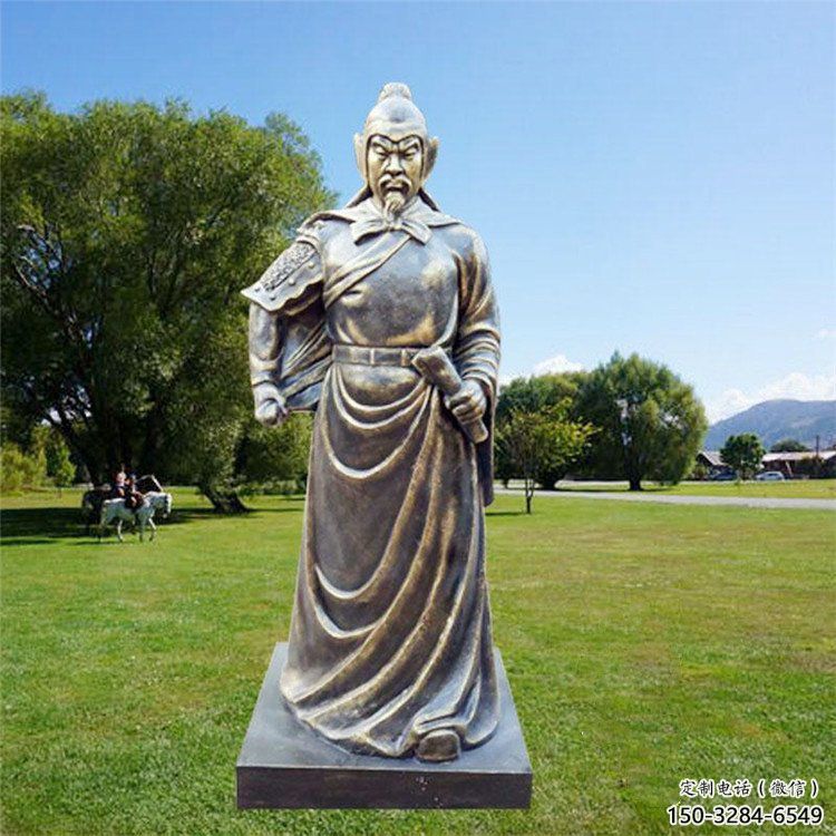 校園岳飛雕塑 仿古名人雕塑 景觀肖像雕塑