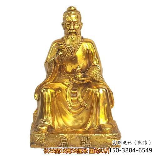 彩繪扁鵲雕塑 懸空餐飲店名醫雕塑 街頭藥王雕塑