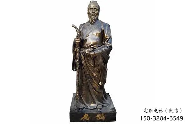 青銅扁鵲雕塑 歐式步行街名醫雕塑 大型商場藥王雕塑