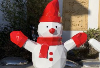 酒店雪人雕塑 庭院卡通雕塑 彩繪小品