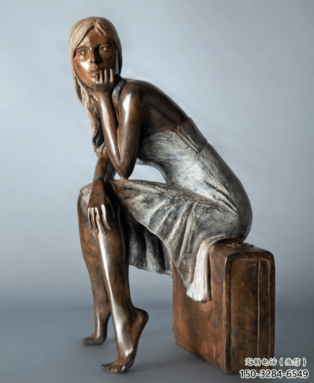 景觀女人雕塑 烤漆大型女性雕塑 酒店歐式雕塑