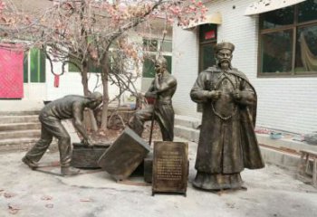 現代林則徐雕塑 大型別墅區名人雕塑 鑄銅肖像雕塑