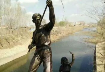 民俗漁民雕塑 酒店公園雕塑 風景區(qū)擺件