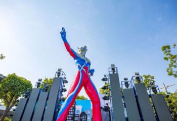 商業(yè)街奧特曼雕塑 售樓處雕塑 卡通擺件