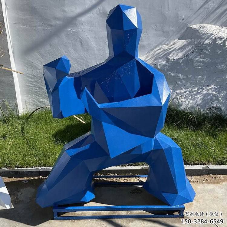 仿古太極雕塑廠家 庭院彩繪雕塑 田間小品