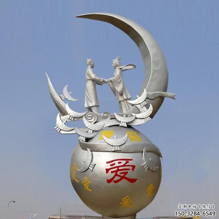 牛郎織女雕塑制作廠家，神話人物，古代人物小品