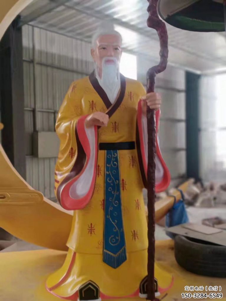 月老雕塑 步行街古代雕塑 大型神話雕塑