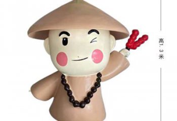 鑄銅小和尚雕塑 異形兒童雕塑蔬 農村肖像雕塑