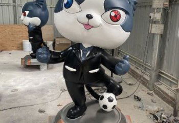 動(dòng)漫黑貓警長(zhǎng)雕塑 步行街卡通雕塑 大型雕塑