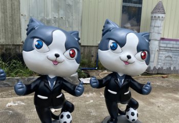 黑貓警長(zhǎng)雕塑生產(chǎn) 烤漆大型卡通雕塑 仿真雕塑