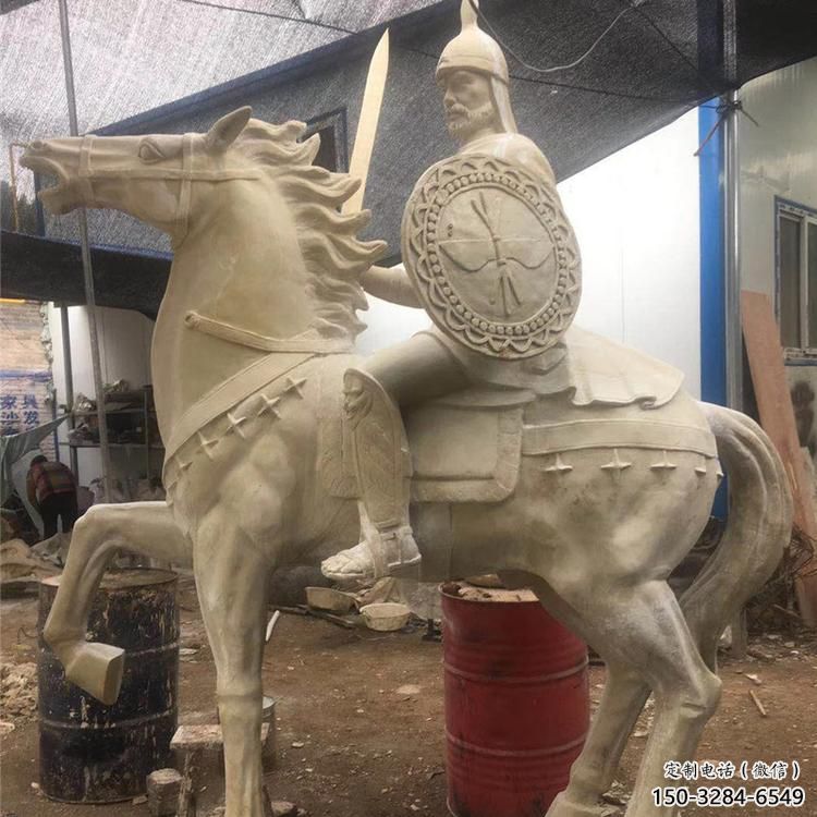 大型騎馬人雕塑 步行街民俗雕塑 宣傳擺件
