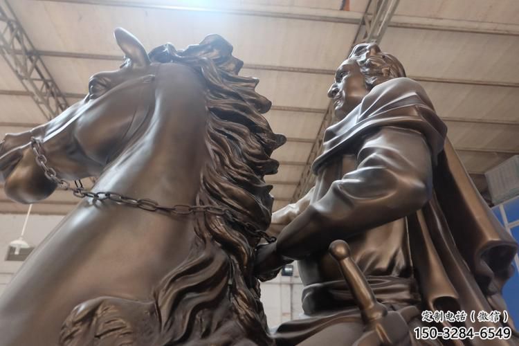 售樓處騎馬人雕塑 商業街雕塑 民俗擺件