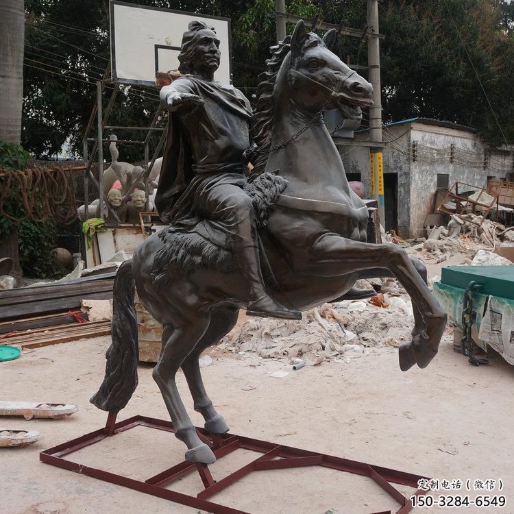 園林騎馬人雕塑 風(fēng)景區(qū)民俗雕塑 廣場小品