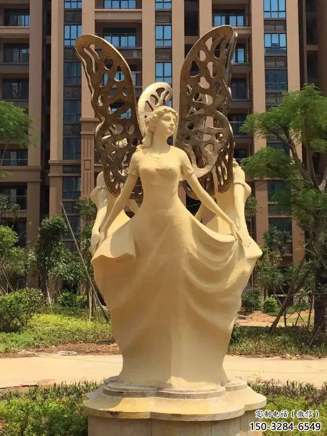 室內天使雕塑 仿真景觀擺件 大型卡通雕塑