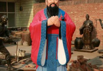 創(chuàng)意孔子雕塑 步行街店門口雕塑 學校小品