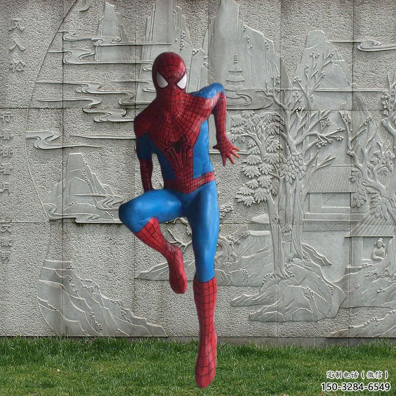 園林蜘蛛俠雕塑 城市廣場雕塑 步行街擺件