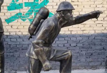 園林消防員雕塑 城市廣場雕塑 步行街擺件