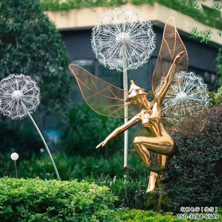 小精靈雕塑，抽象卡通雕塑，美陳人物擺件 (4)