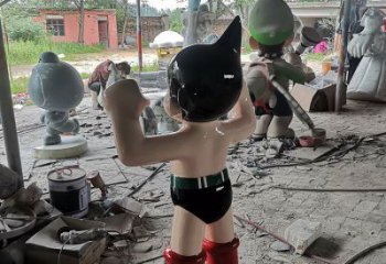 卡通公仔雕塑 店門口園林雕塑 動漫小品