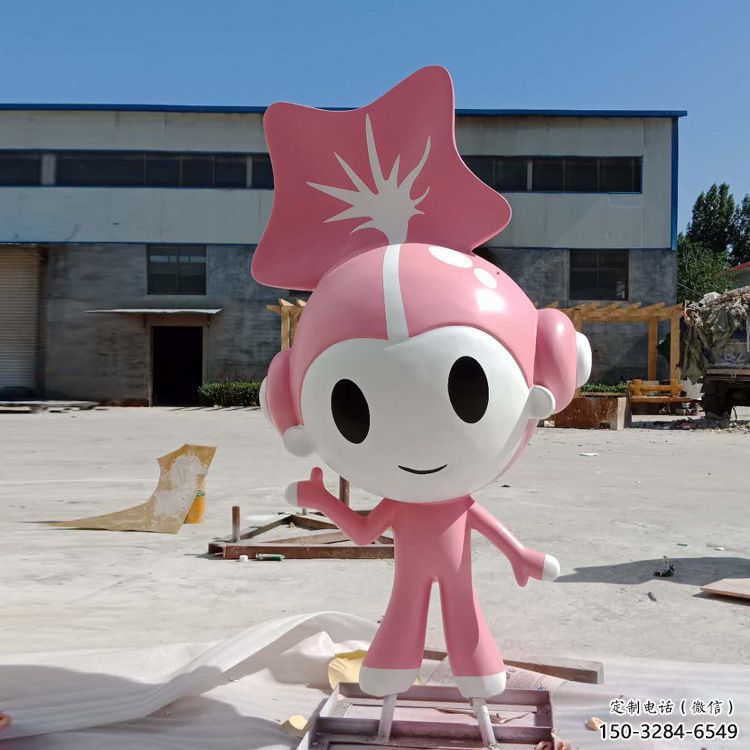 廣場(chǎng)福娃雕塑 抽象景觀體育雕塑 烤漆奧運(yùn)雕塑