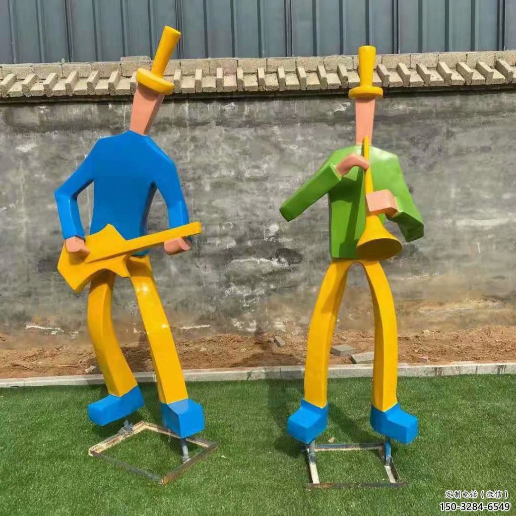 吹拉彈唱雕塑 仿真音樂(lè)雕塑 大型音樂(lè)人雕塑