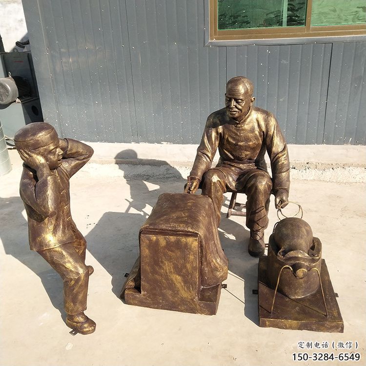 爆米花雕塑 彩繪民俗雕塑 現(xiàn)代小吃雕塑