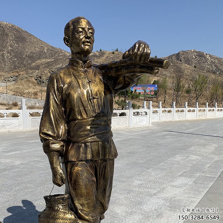 街頭爆米花雕塑 大型別墅區民俗雕塑 烤漆小吃雕塑