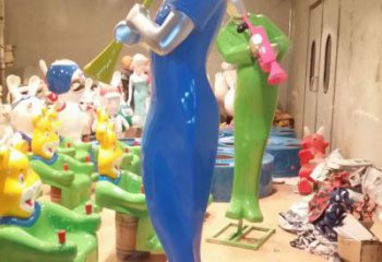 吹拉彈唱雕塑 彩繪剪紙樂隊(duì)雕塑 現(xiàn)代音樂人雕塑