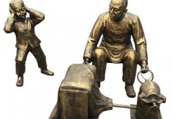 步行街爆米花雕塑 游樂場(chǎng)景觀民俗雕塑 鑄造小吃雕塑