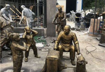 村口爆米花雕塑 景觀民俗雕塑 公園小吃雕塑