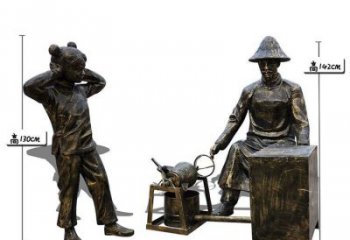 園林爆米花雕塑 大型景觀民俗雕塑 中式小吃雕塑