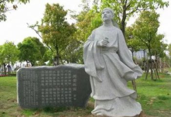 草地李白雕塑 現代古代雕塑 大型詩人雕塑