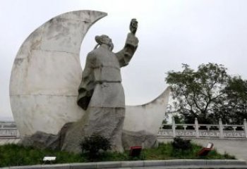 李白雕塑 鑄銅人物雕塑 公園詩人雕塑