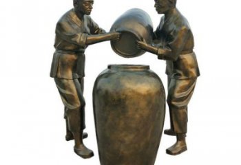 村口釀酒雕塑 景觀酒文化雕塑 公園酒文化雕塑