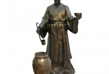 大門口釀酒雕塑 公園民俗雕塑 仿真酒文化雕塑