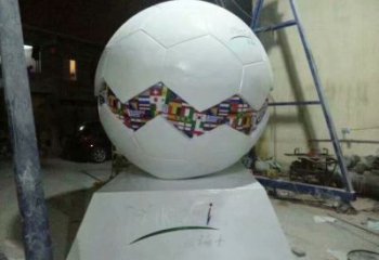噴漆籃球雕塑 中式村口球形雕塑 草地球類雕塑
