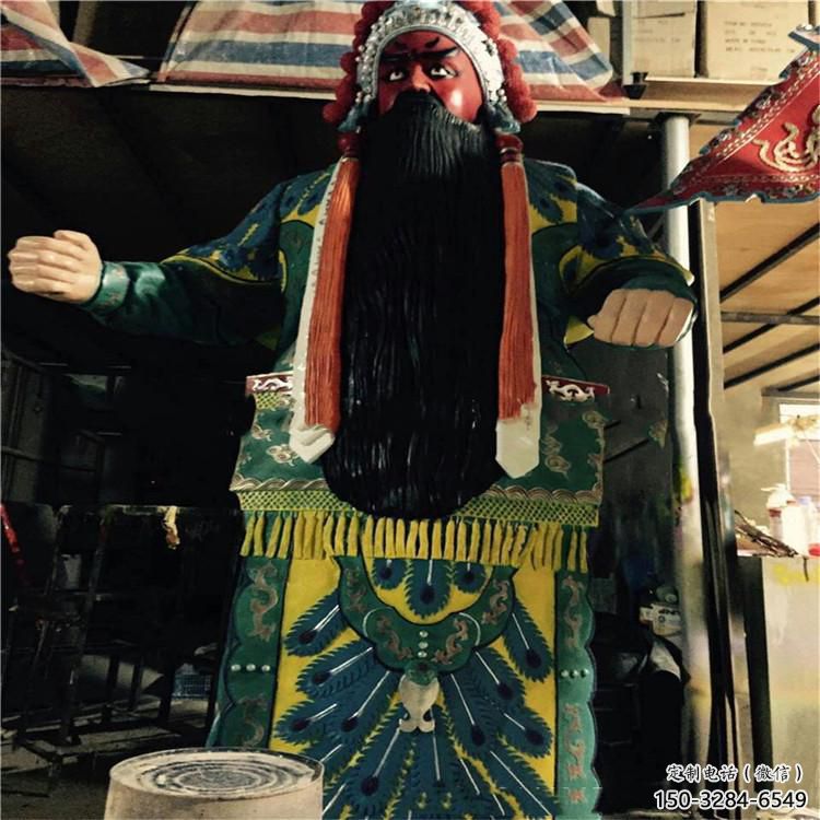 戶外京劇雕塑 噴漆民俗雕塑 抽象唱戲雕塑