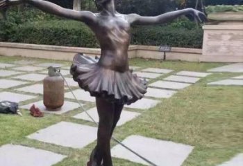 烤漆舞蹈雕塑 大型演員雕塑 室內(nèi)跳舞雕塑