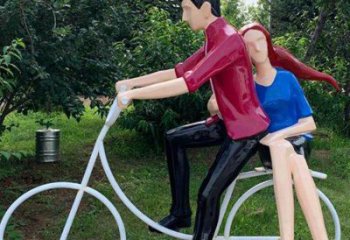 別墅區愛情雕塑 仿真戀人雕塑 大型親吻雕塑