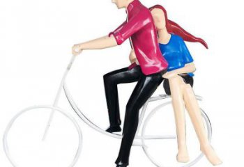 庭院愛情雕塑 公園草地親吻雕塑 鍛造戀人雕塑