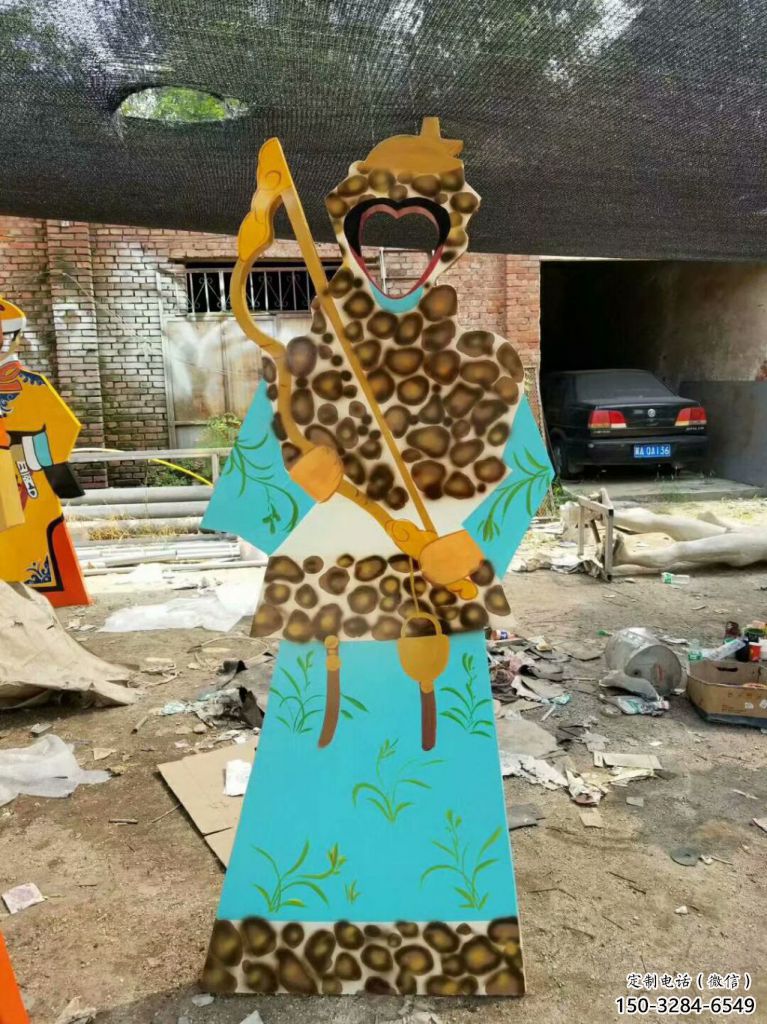 廣場(chǎng)皮影雕塑 抽象雕塑 烤漆傳統(tǒng)雕塑